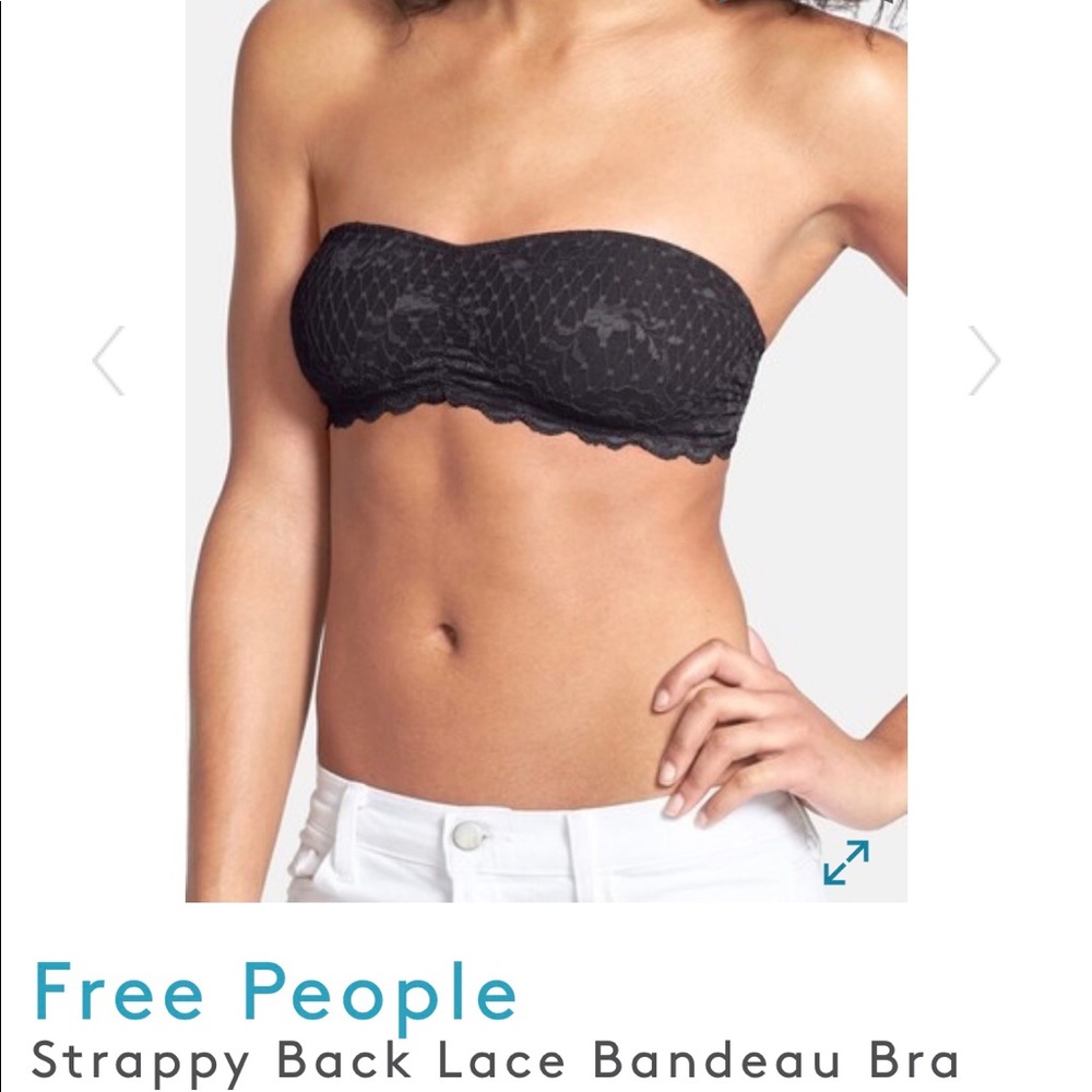 FP STRAPPY BACK LACE BANDEAU BRA